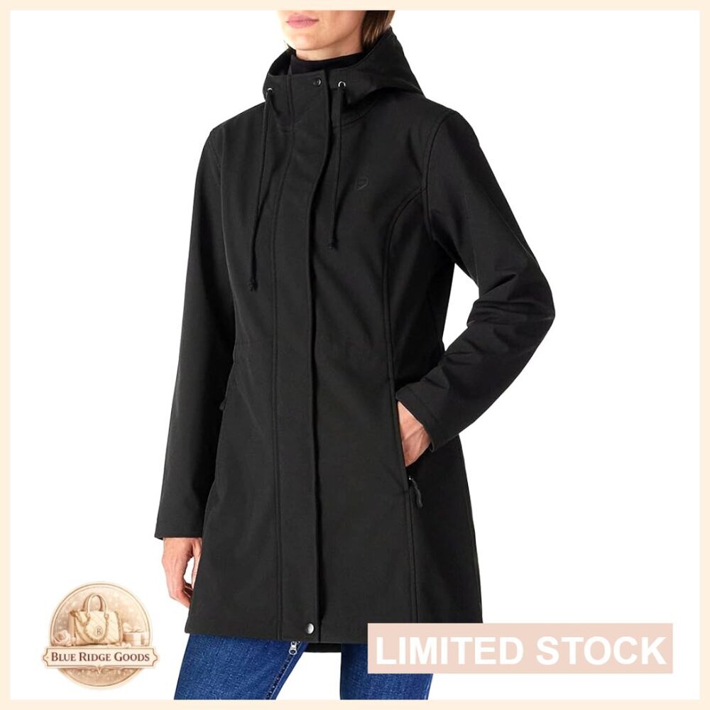 Lightweight Waterproof Fleece Lined Hooded Softshell Rain Jacket Windbreaker